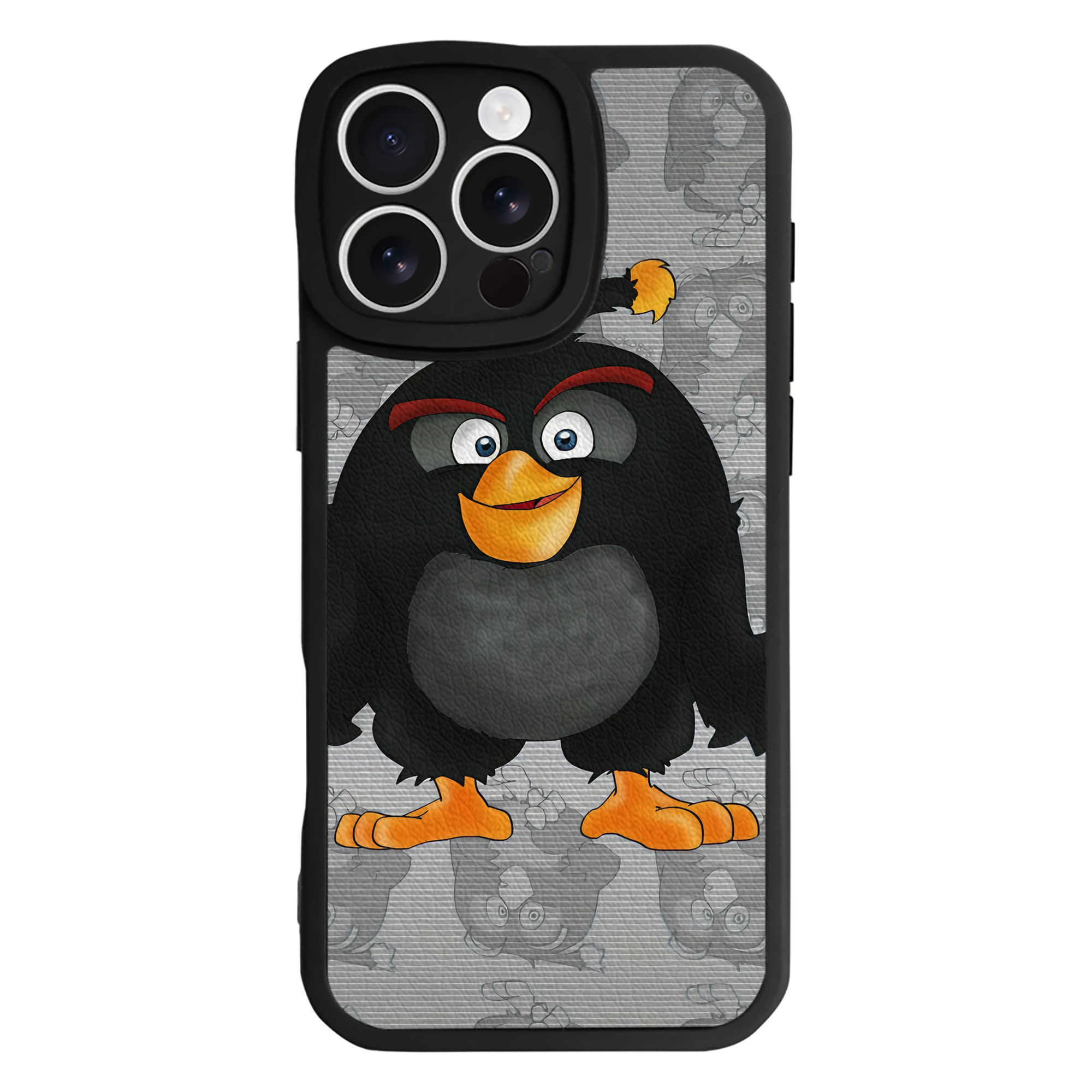 （画像用） Angry Birds アングリーバード 【iPhone 16シリーズ対応】シリコンスマホケース（レザー調） 材質：シリコン